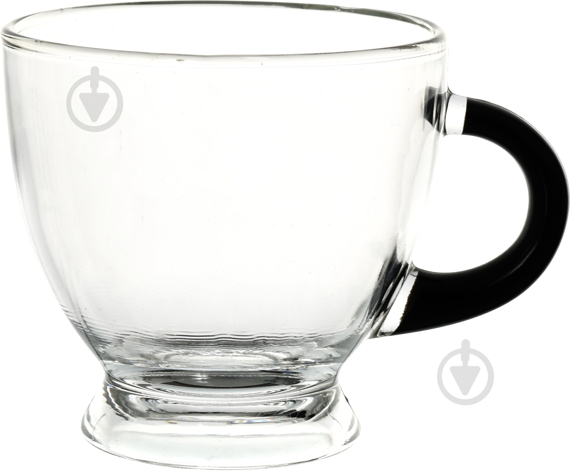 Чашка Glasmark 230 мл с черным блюдцем - фото 3