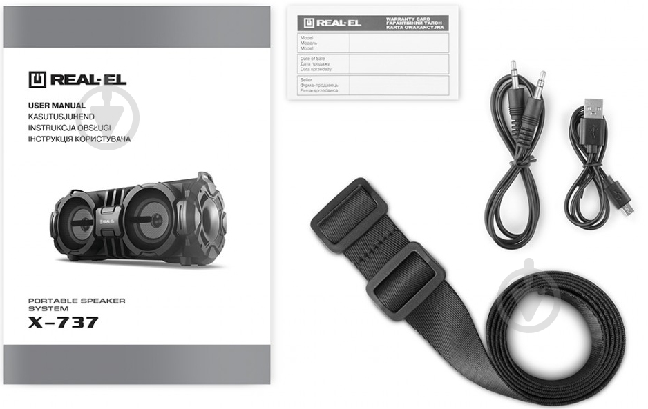 Акустическая система Real-el X-737 Black 2.0 black (EL121600016) - фото 10