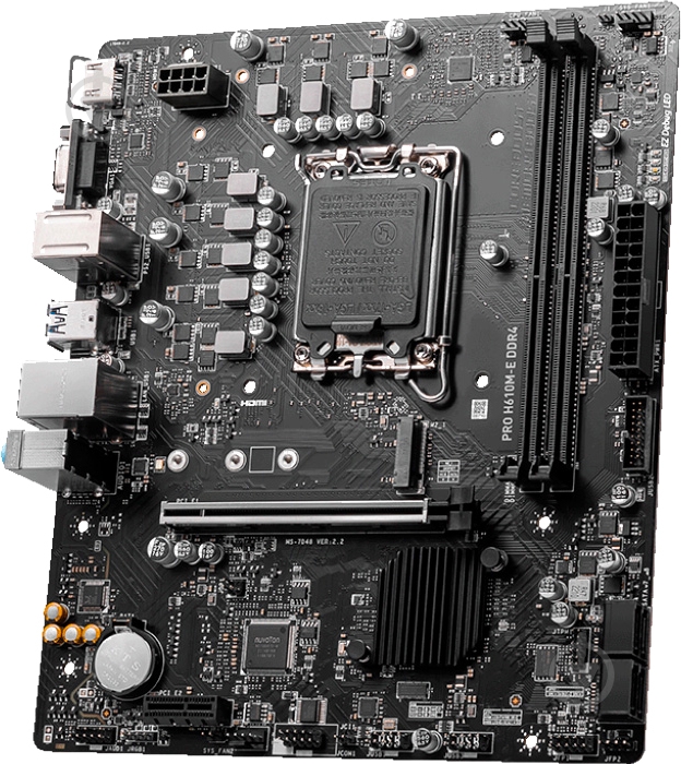 Материнська плата MSI PRO H610M-E DDR4 (Socket 1700, Intel H610, micro ATX) - фото 4 Материнська плата MSI PRO H610M-E DDR4 (Socket 1700, Intel H610, micro ATX) - фото 4