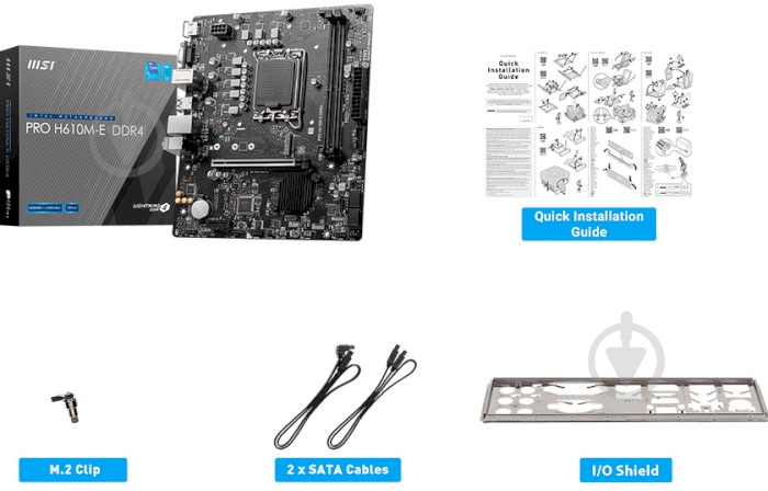 Материнська плата MSI PRO H610M-E DDR4 (Socket 1700, Intel H610, micro ATX) - фото 6 Материнська плата MSI PRO H610M-E DDR4 (Socket 1700, Intel H610, micro ATX) - фото 6