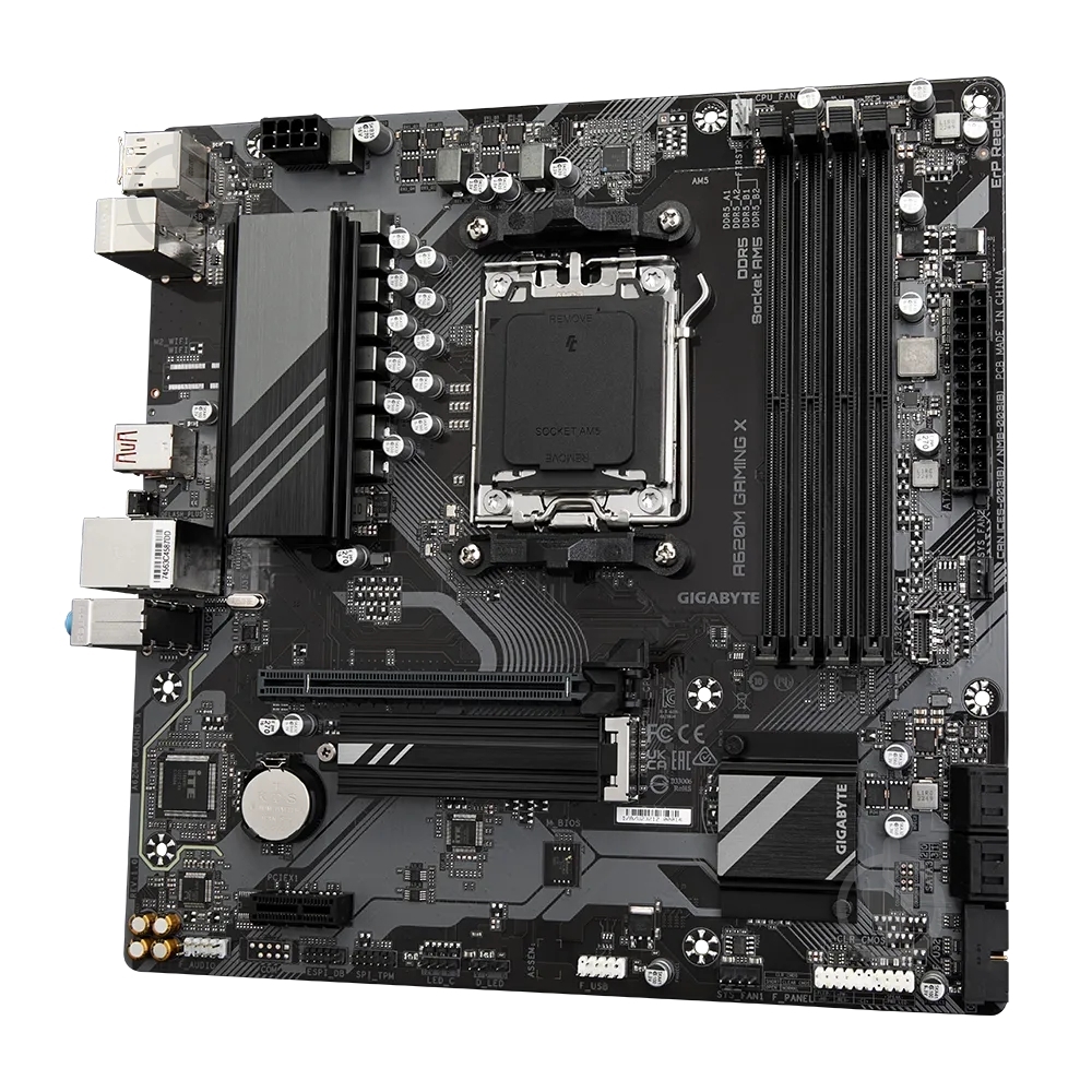 Материнская плата Gigabyte A620M GAMING X (Socket AM5, AMD A620, micro ATX) - фото 3