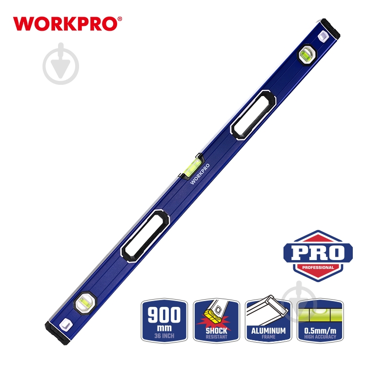 Уровень 90 см WORKPRO WP262021 - фото 2