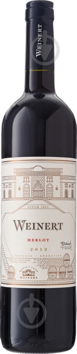 Вино Weinert Merlot 2019 0,75 л - фото 1 Вино Weinert Merlot 2019 0,75 л - фото 1