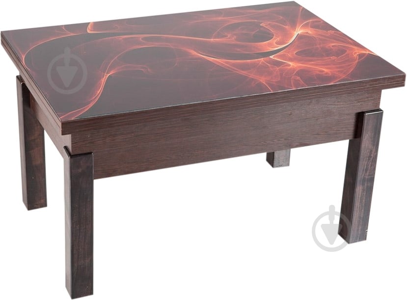 Стол-трансформер ФЛАЙ венге + стекло - фото 1 Стол-трансформер ФЛАЙ венге + стекло - фото 1