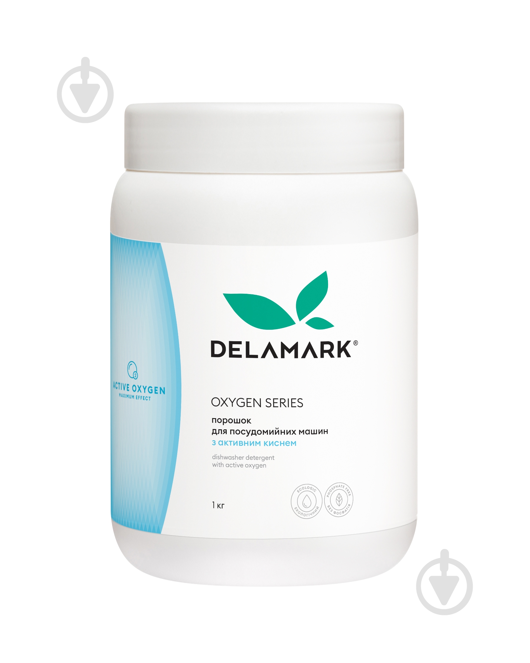 Порошок для посудомоечных машин DeLaMark с активным кислородом, 8 шт. /упак 8 шт. 1 кг - фото 2