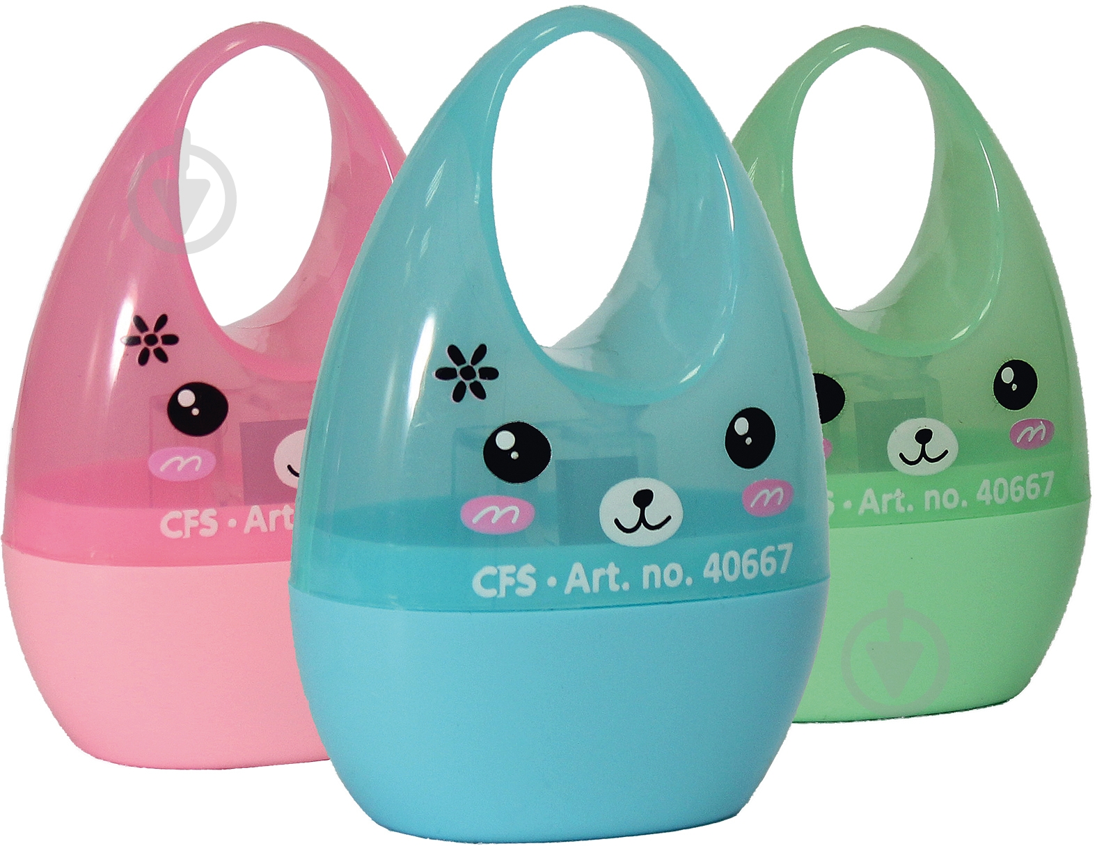 Чинка пластикова з контейнером Rabbit CF40667 Cool For School - фото 1