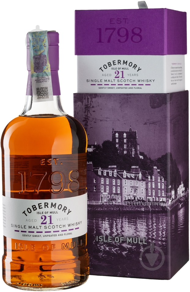 Виски Tobermory 21 year-old 0,7 л - фото 1 Виски Tobermory 21 year-old 0,7 л - фото 1