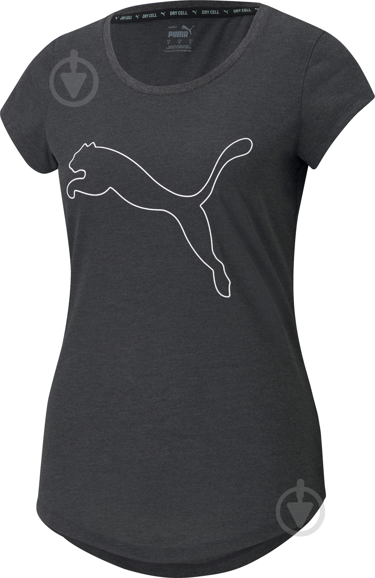 Футболка Puma PERFORMANCE HEATHER CAT TEE 52032007 р.L темно-серый - фото 1