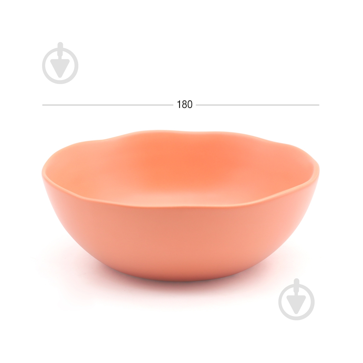 Тарелка глубокая MVM Совершенство 18 см розовая - фото 6