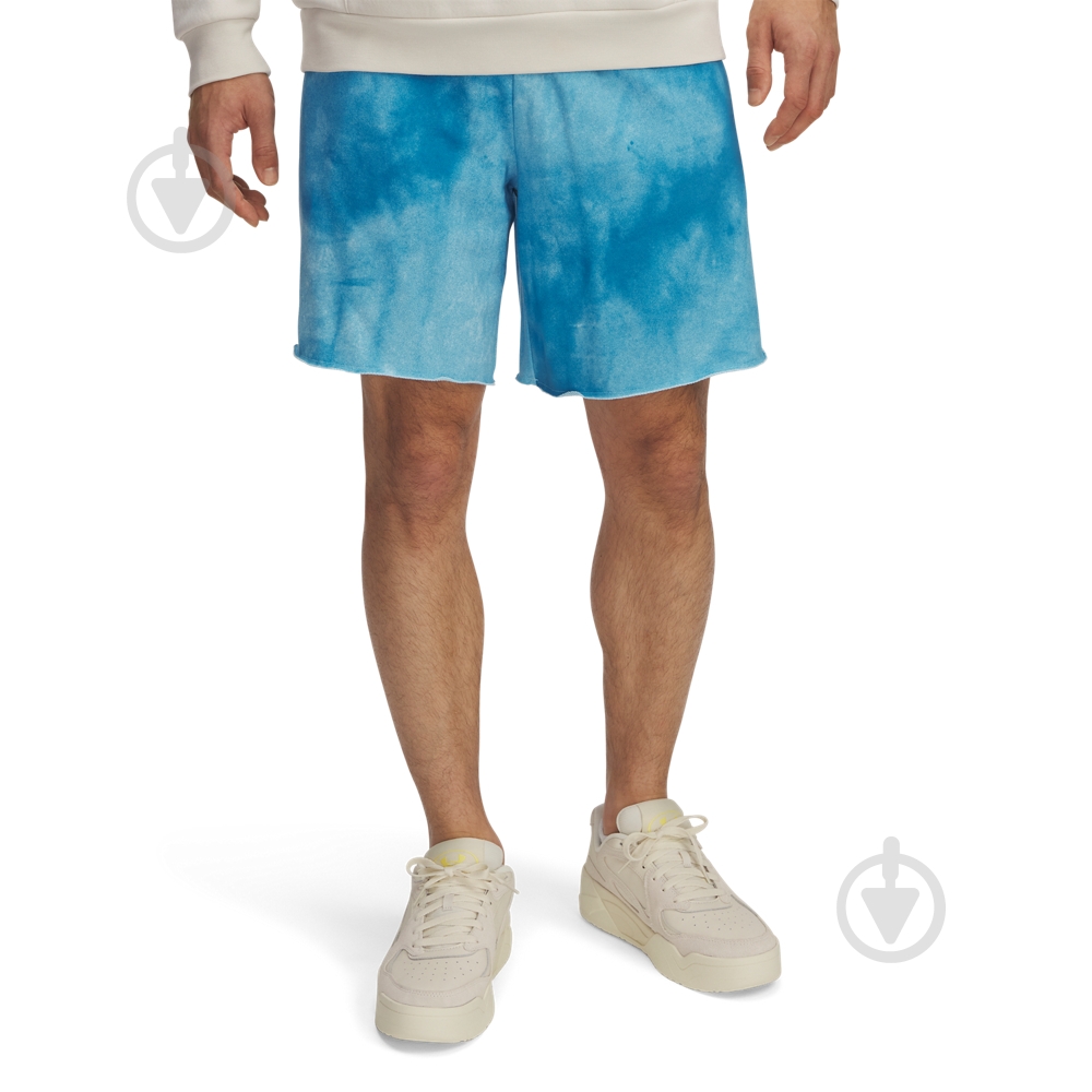 Шорти Under Armour Rival Terry AOP8inShortQ1 1390146-452 р. 2XL блакитний - фото 1