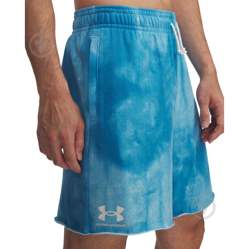 Шорти Under Armour Rival Terry AOP8inShortQ1 1390146-452 р. 2XL блакитний - фото 3