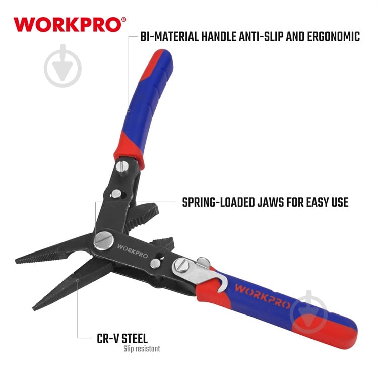 Клещи WORKPRO 1 шт. WP231084 - фото 6