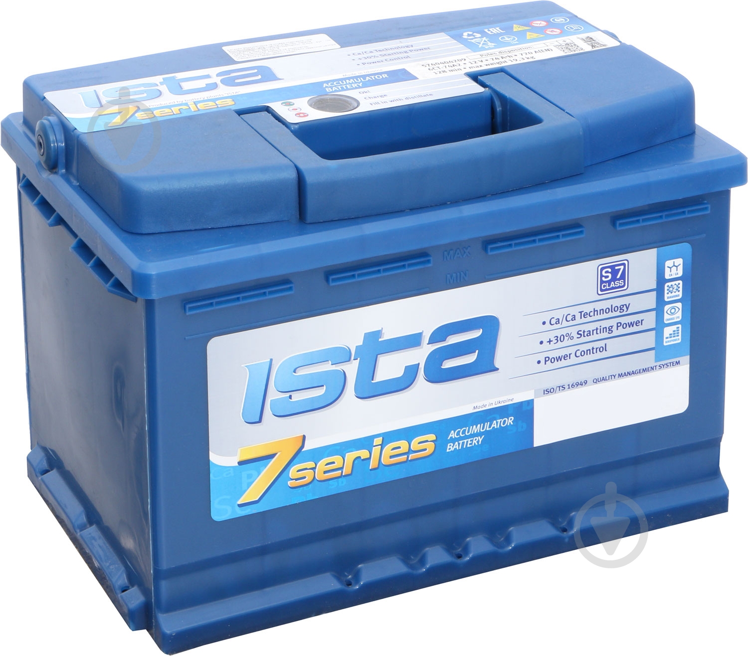 Аккумулятор автомобильный Ista 65Ah 640A 12V «+» справа - фото 1