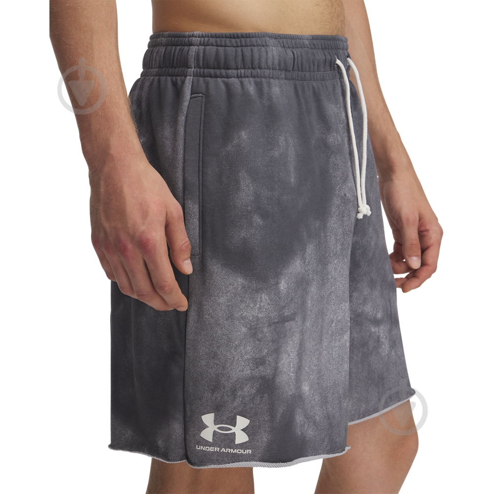 Шорты Under Armour Rival Terry AOP8inShortQ1 1390146-025 р. 2XL серый - фото 3 Шорты Under Armour Rival Terry AOP8inShortQ1 1390146-025 р. 2XL серый - фото 3
