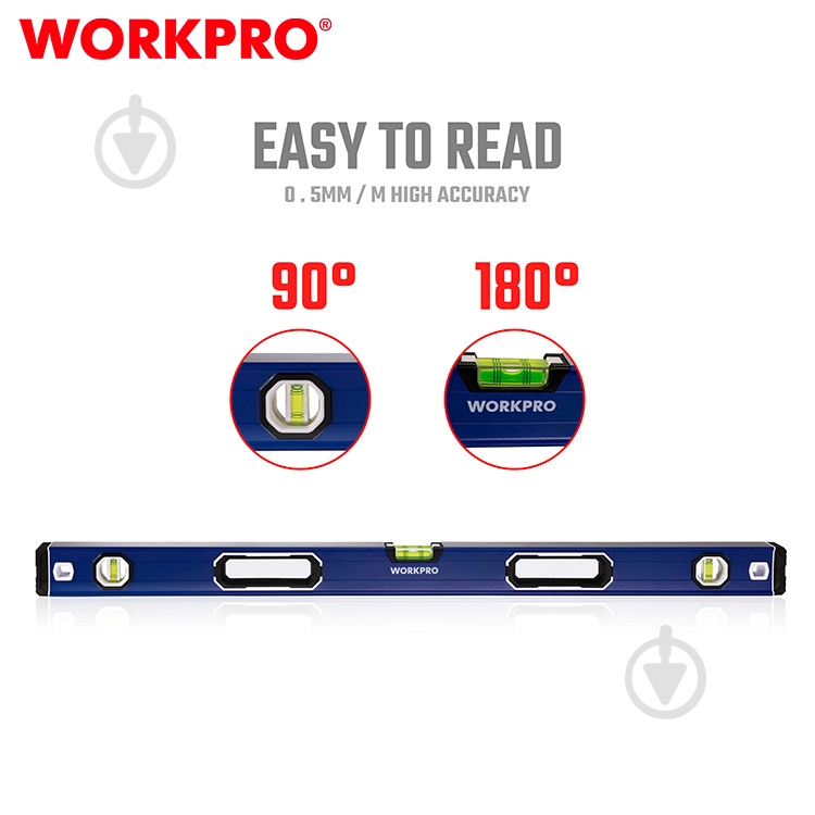 Рівень 60 см WORKPRO WP262020 - фото 4
