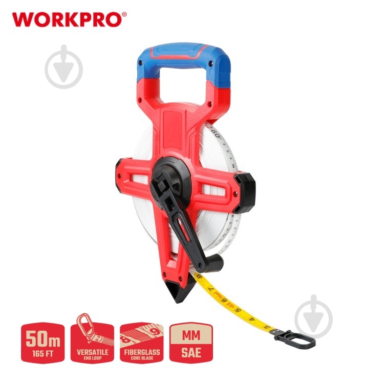 Рулетка WORKPRO WP263004 50 м - фото 3