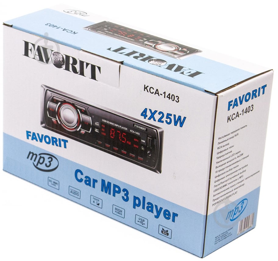 Автомагнитола Favorit KCA-1403 - фото 1