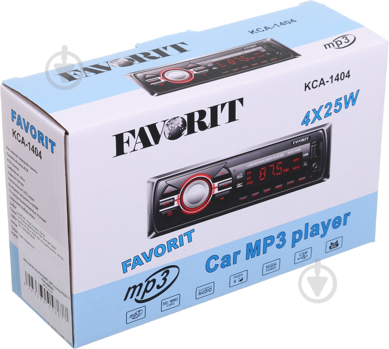 Автомагнитола Favorit KCA-1404 - фото 6