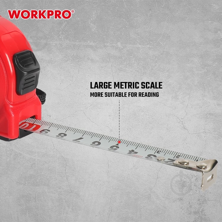 Рулетка WORKPRO WP261004 7,5 м x 19 мм - фото 5