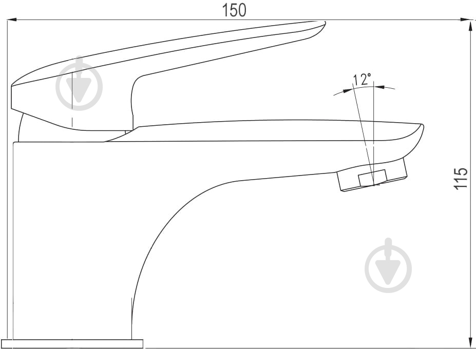 Смеситель для умывальника Globus Lux KOLN GLK-101 - фото 2