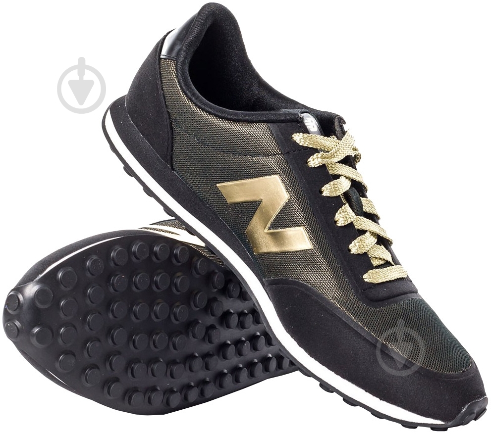 Кроссовки New Balance 410 WL410PA-7 р.7 черный с золотистым - фото 1