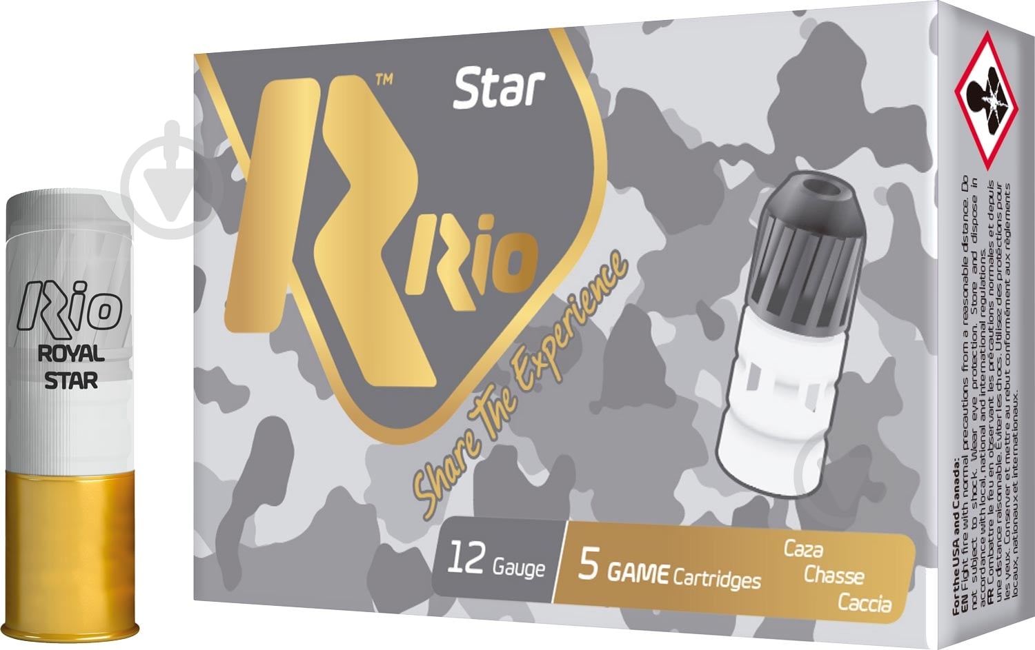 Патрони RIO RoyalBalaStar New 12/70 32 г 5 шт. - фото 1 Патрони RIO RoyalBalaStar New 12/70 32 г 5 шт. - фото 1