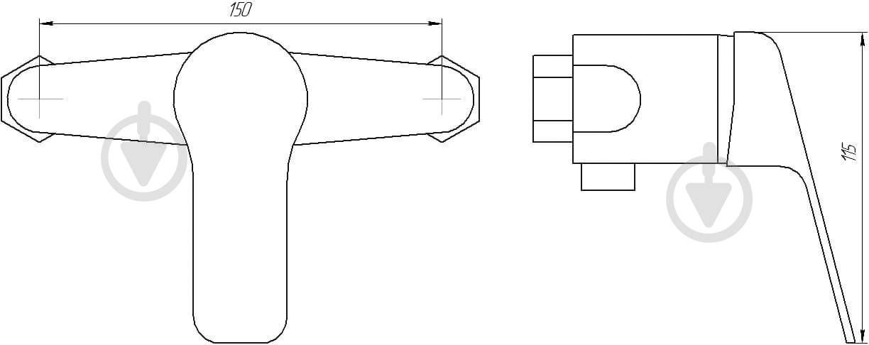 Смеситель для душа Globus Lux KOLN GLK-105N - фото 2