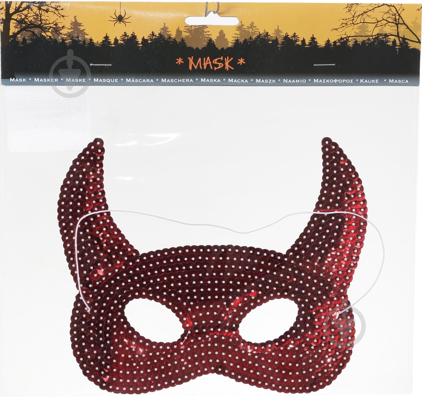 Маска карнавальная 20 см - фото 22