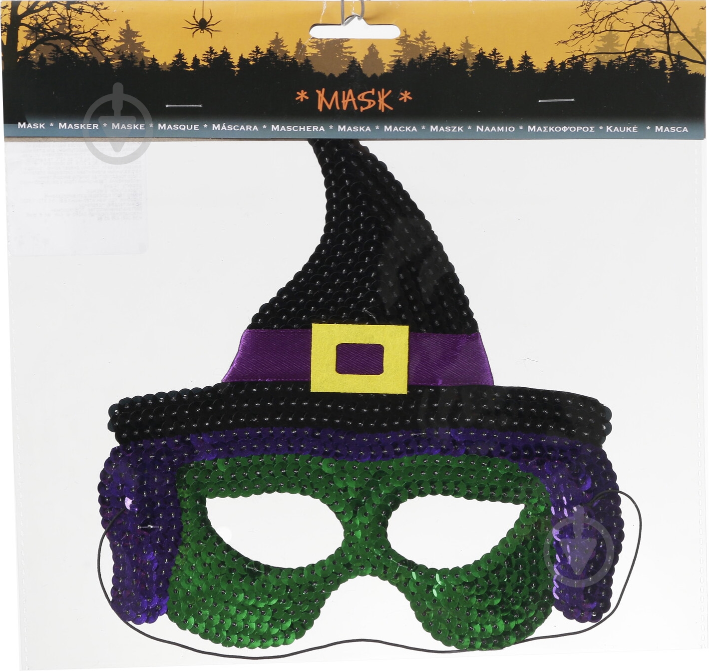 Маска карнавальная 20 см - фото 7