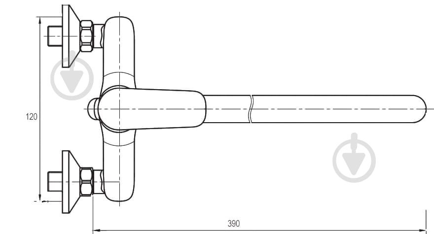 Смеситель для ванны Globus Lux KOLN GLK-208 - фото 2