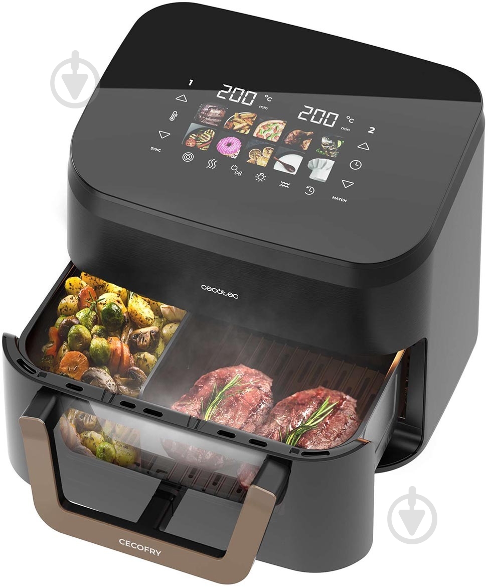 Мультипечь CECOTEC Cecofry&Grill Smokin 11000 (A01_EU01_101138) - фото 4 Мультипечь CECOTEC Cecofry&Grill Smokin 11000 (A01_EU01_101138) - фото 4