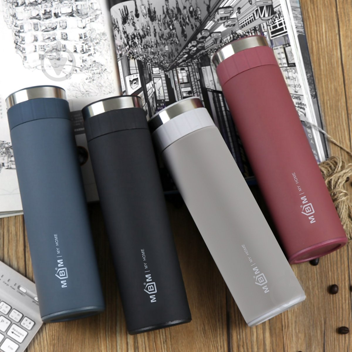 Термос MVM 500 мл KP-30 Blue - фото 2