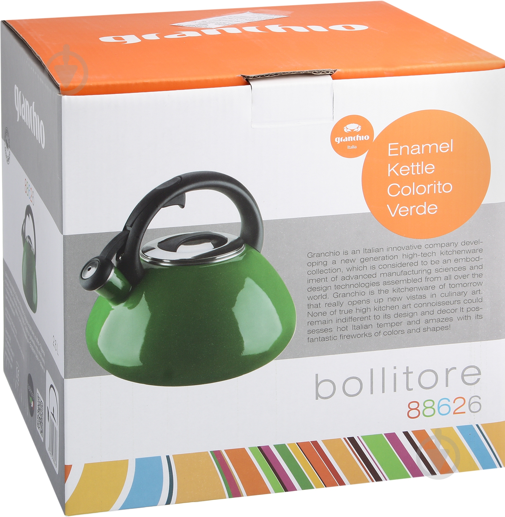 Чайник Granchio Colorito Verde Bollitore 2,6 л 88626 - фото 3