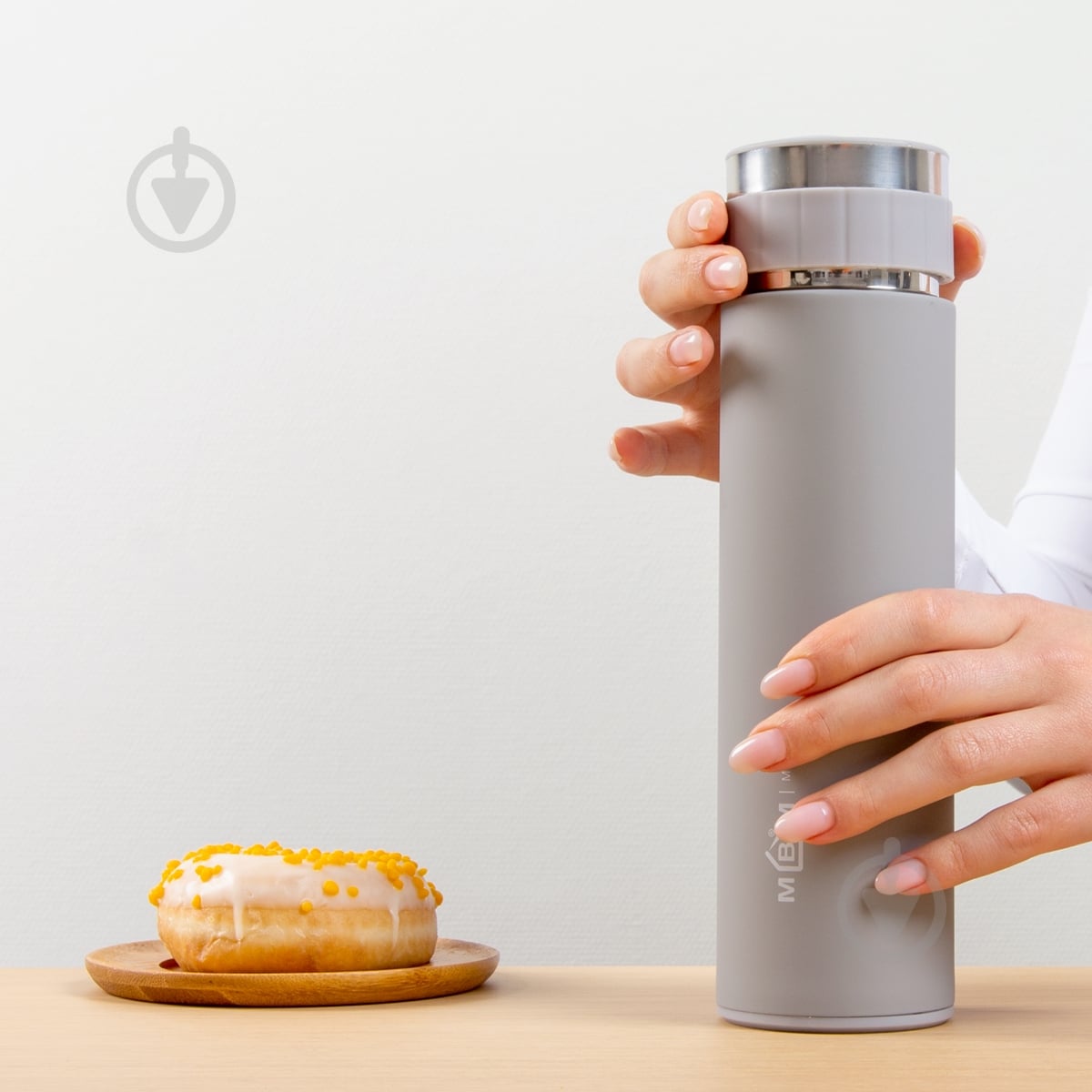 Термос MVM 500 мл KP-30 Grey - фото 3