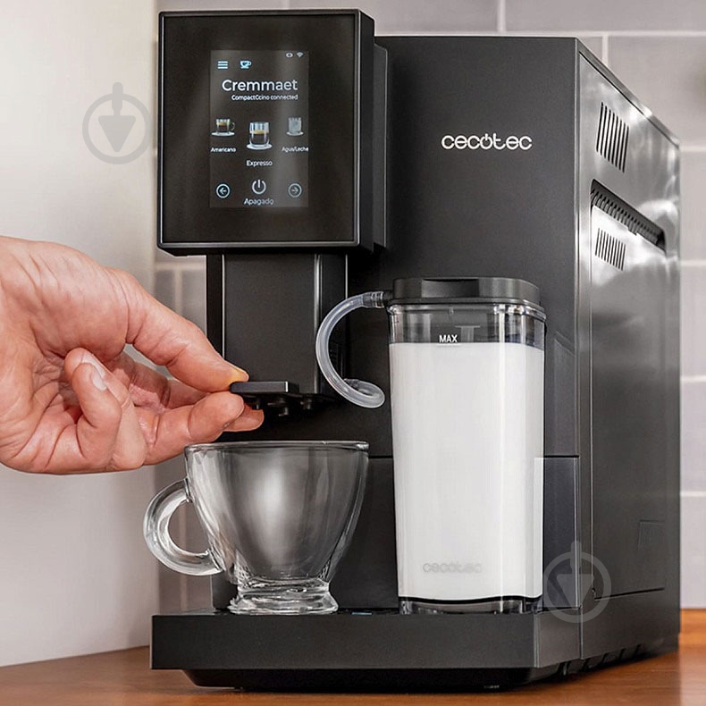 Кофемашина CECOTEC Cremmaet Compactccino Connected (CCTC-01460) - фото 5