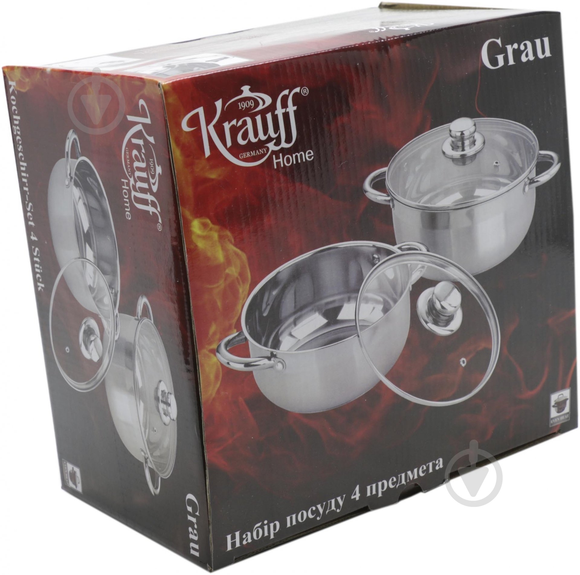 Набір каструль Krauff 4 предмети 26-212-007 - фото 2 Набір каструль Krauff 4 предмети 26-212-007 - фото 2