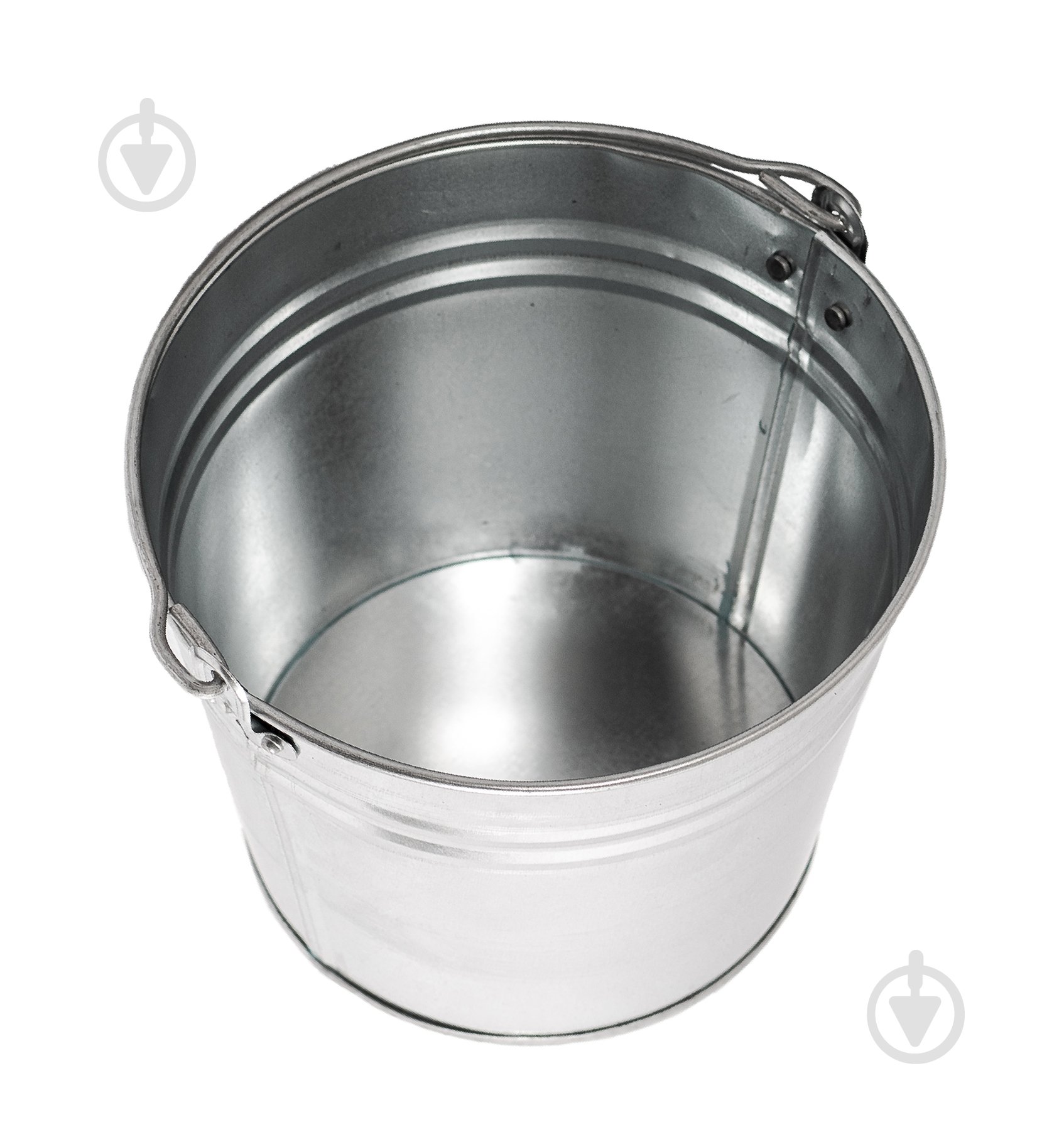 Ведро обычное Арма оцинкованное 5 л серебряный - фото 2