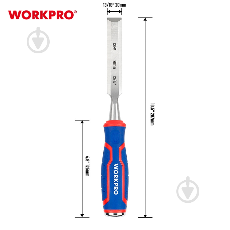 Стамеска WORKPRO WP243009 - фото 4