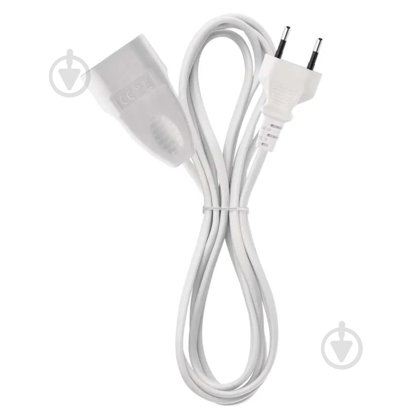 Удлинитель Emos 0,75 мм² 2,5A 575 Вт без заземления 1 гн. белый 1,5 м P01301 - фото 2