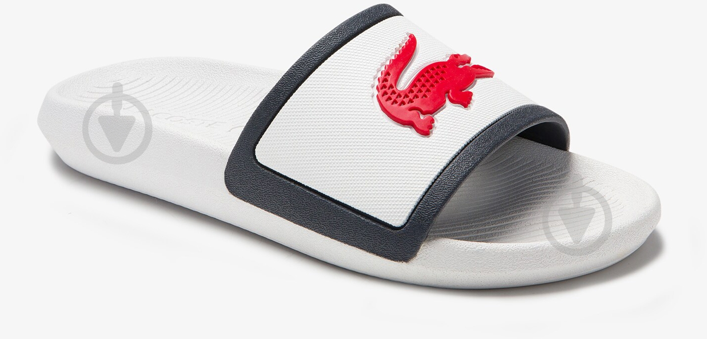 Шльопанці Lacoste CROCO SLIDE TRI 3 CFA 739CFA0044407 р.37 білий - фото 1