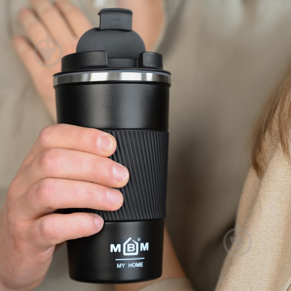 Термочашка MVM 380 мл KP-28 S Black - фото 10