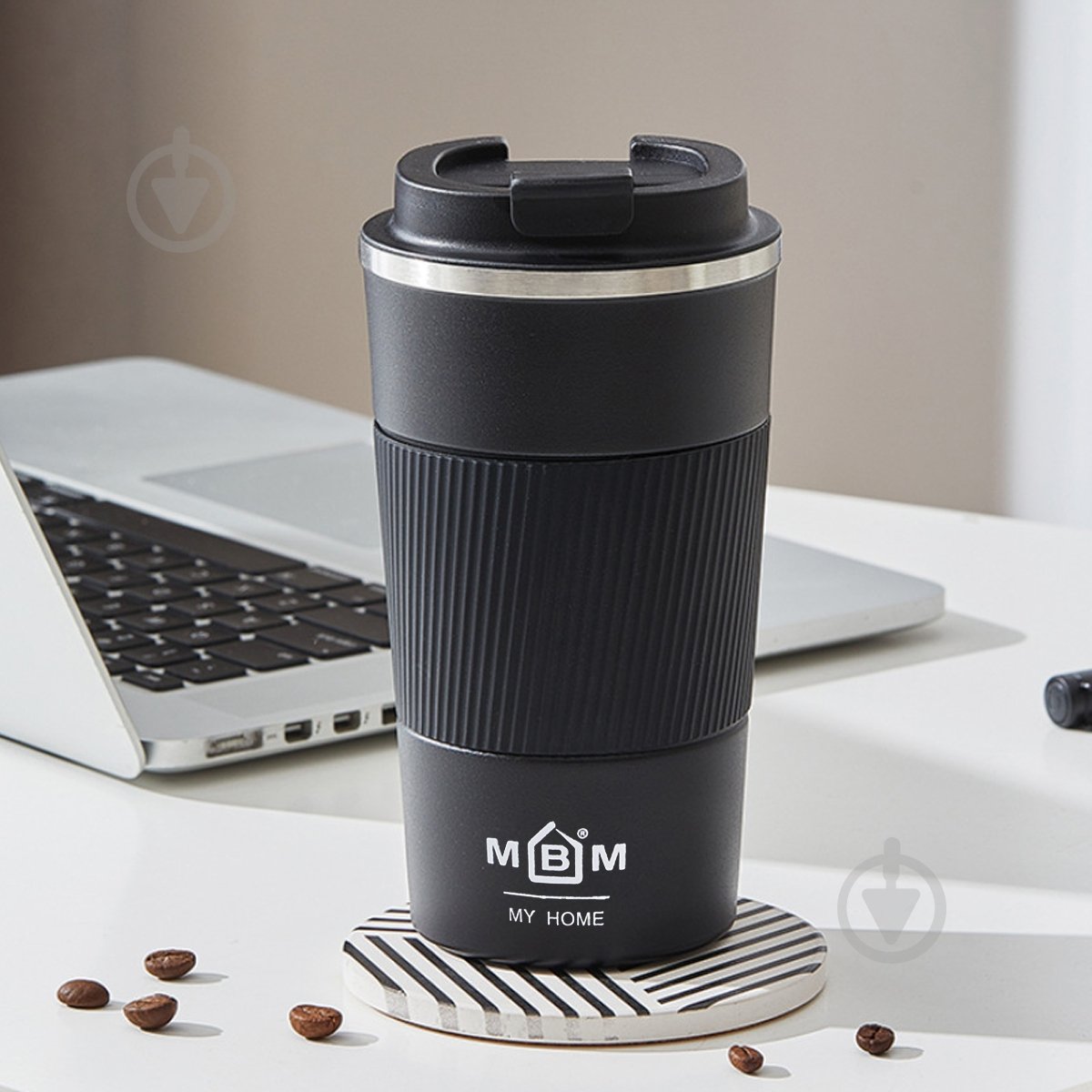 Термочашка MVM 510 мл KP-28 M Black - фото 2