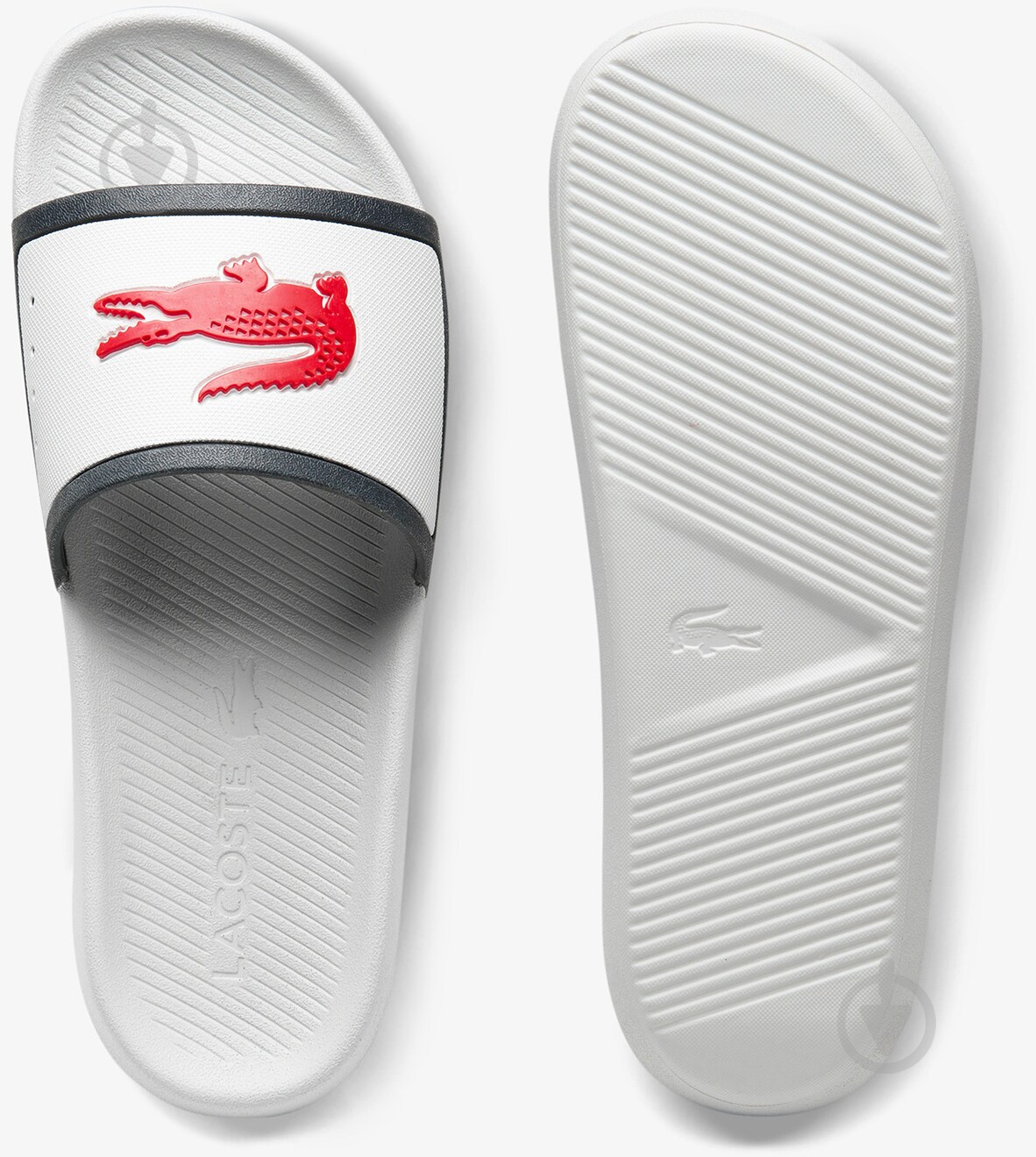 Шльопанці Lacoste CROCO SLIDE TRI 3 CFA 739CFA0044407 р.40,5 білий - фото 4 Шльопанці Lacoste CROCO SLIDE TRI 3 CFA 739CFA0044407 р.40,5 білий - фото 4