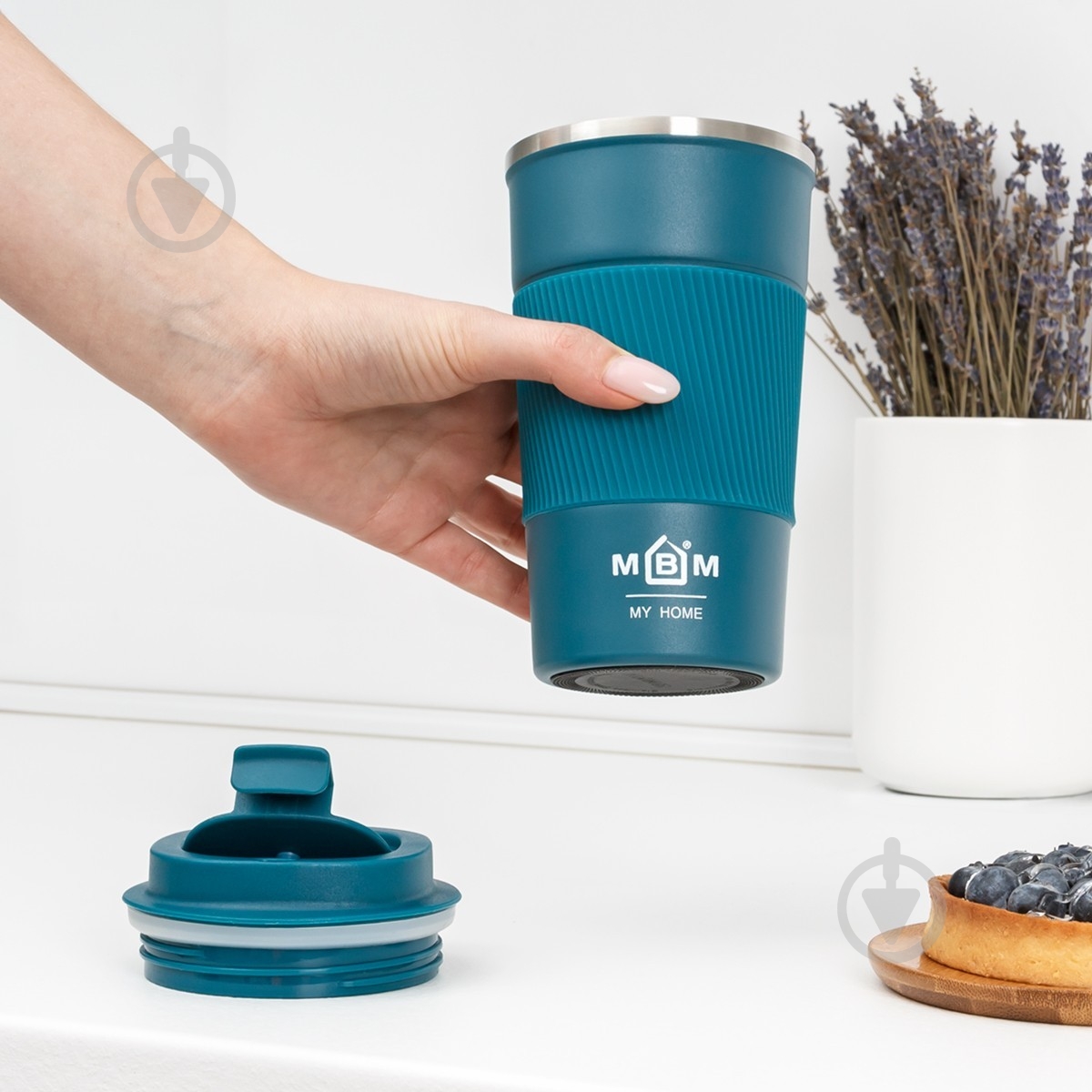 Термочашка MVM 510 мл KP-28 M Blue - фото 8