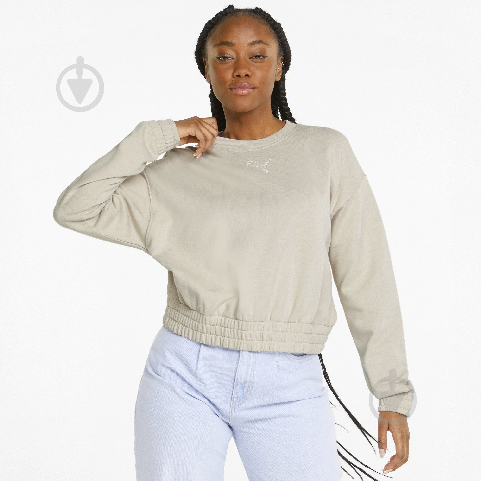 Свитшот Puma HER Crew TR 84709464 р. XS бежевый - фото 1 Свитшот Puma HER Crew TR 84709464 р. XS бежевый - фото 1