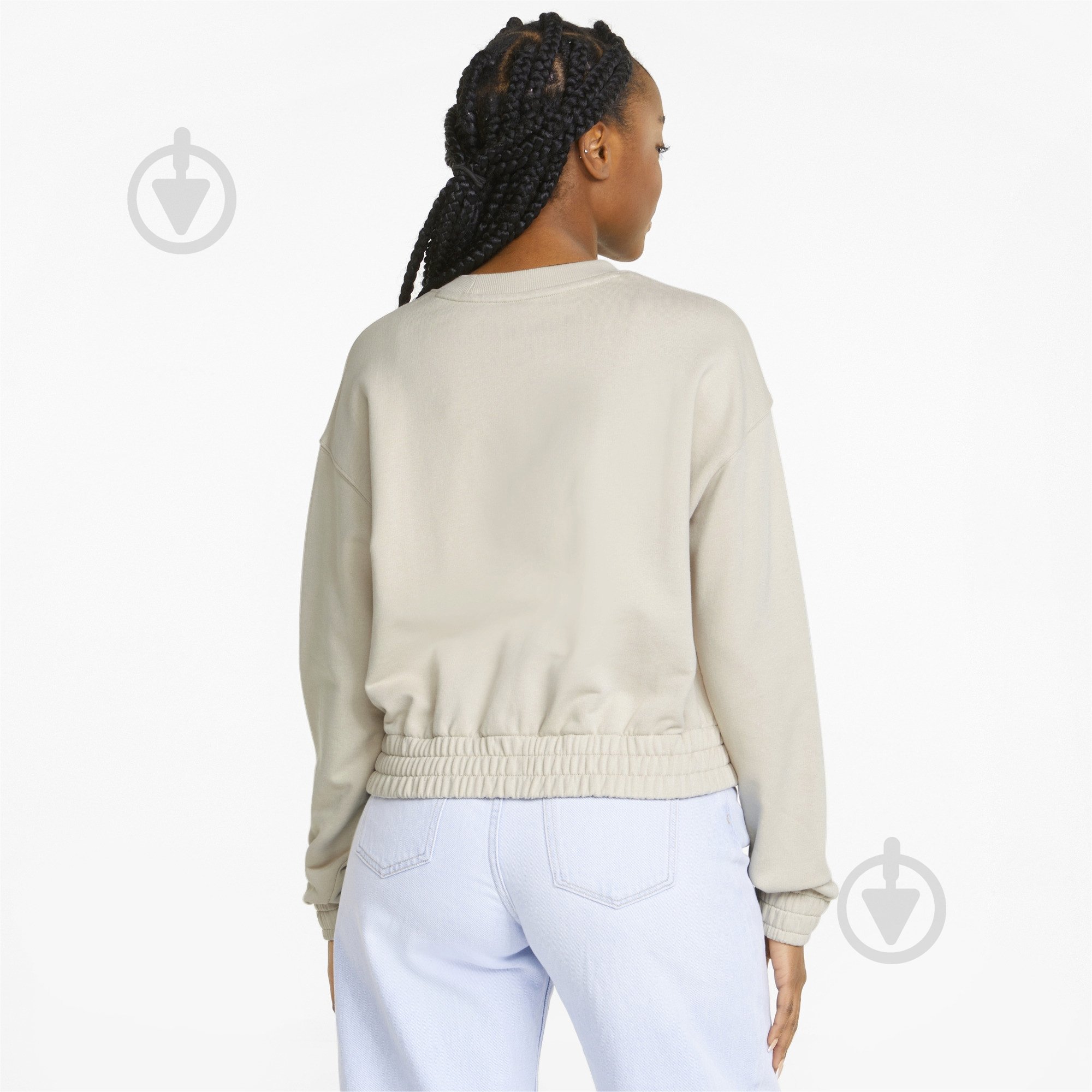 Свитшот Puma HER Crew TR 84709464 р. XS бежевый - фото 2 Свитшот Puma HER Crew TR 84709464 р. XS бежевый - фото 2