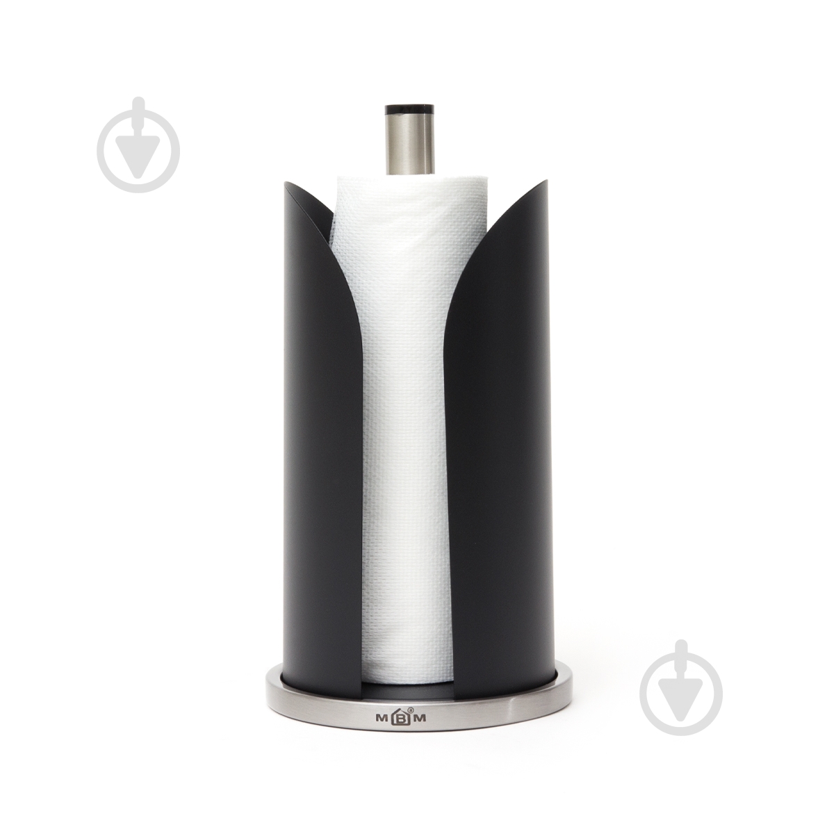 Держатель для бумажных полотенец MVM KP-23 SS/BLACK 15х30 см - фото 4