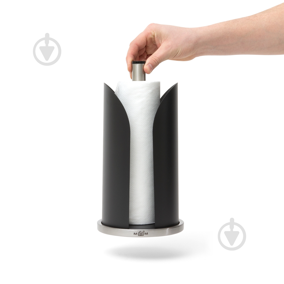 Держатель для бумажных полотенец MVM KP-23 SS/BLACK 15х30 см - фото 5