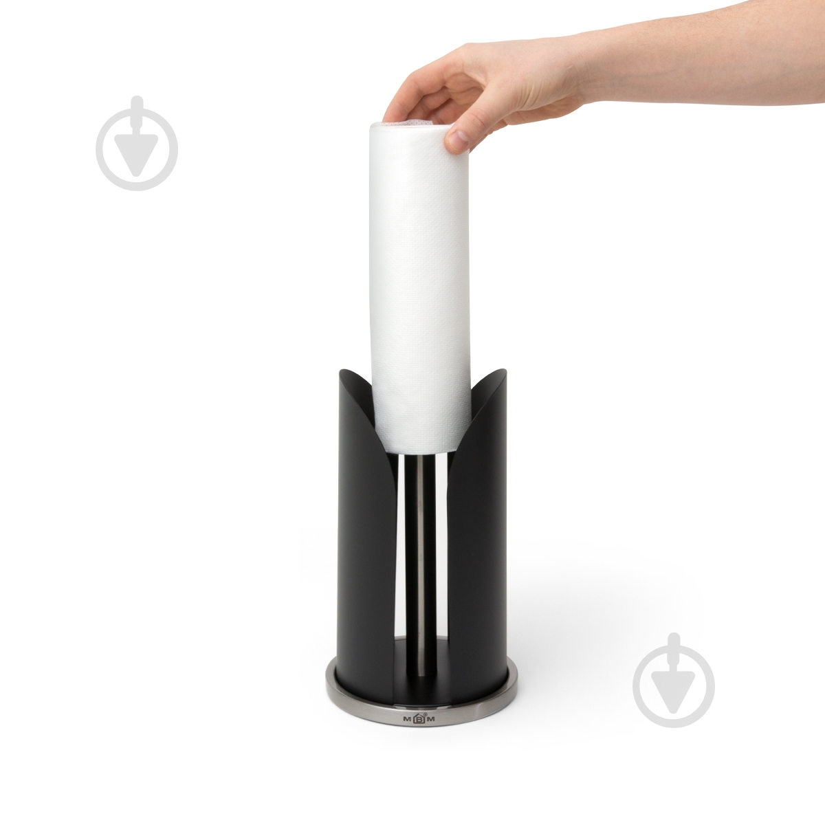 Держатель для бумажных полотенец MVM KP-23 SS/BLACK 15х30 см - фото 6