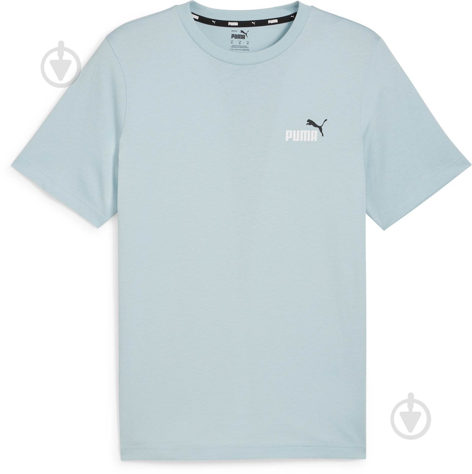 Футболка Puma ESS+ 2 COL SMALL LOGO TEE 67447022 р.L бирюзовый - фото 1